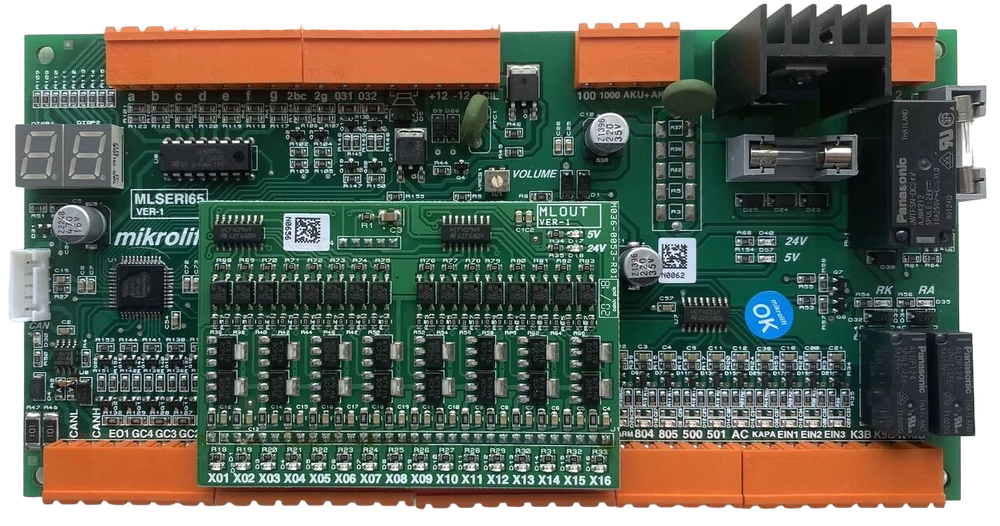 Плата коммуникационная последовательной связи MLSERI65 VER-1  MIKROLIFT.