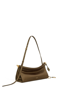 ALAÏA СУМКА LE CLICK EAST WEST ИЗ НЕЙЛОНА, ХАКИ