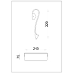 Настенный светильник Arte lamp GRAPPOLO A2283AP-1GO, 1хLED