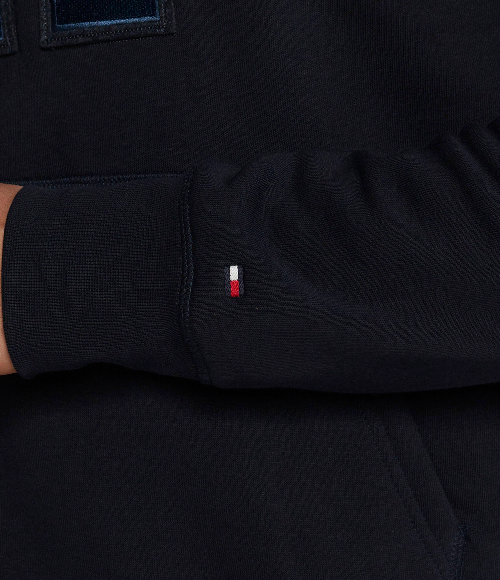 Худи MONOGRAM APPLIQUE HOODY Tommy Hilfiger - темно-синий(MW0MW32702)