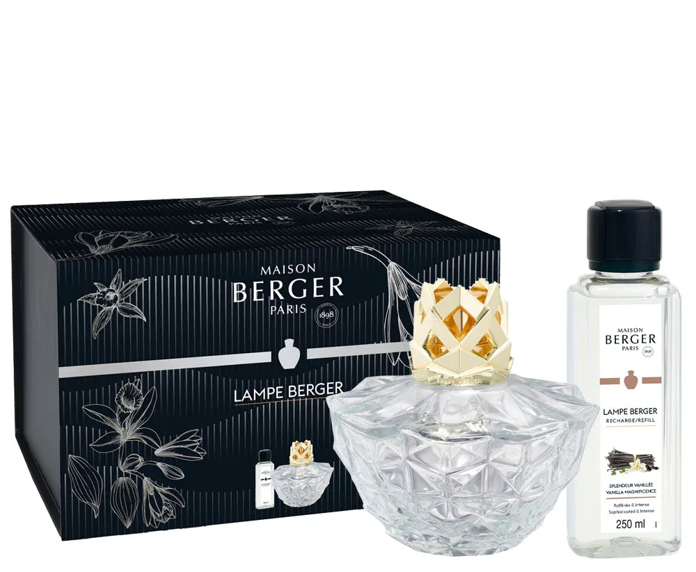 Maison Berger Paris Набор ароматической лампы Kalia Crystal + ароматическое масло Величественный Ваниль. EAN 3127290048257