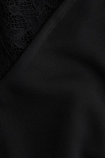 Топ на бретелях с кружевной лентой — Чёрный — H&M 1319127