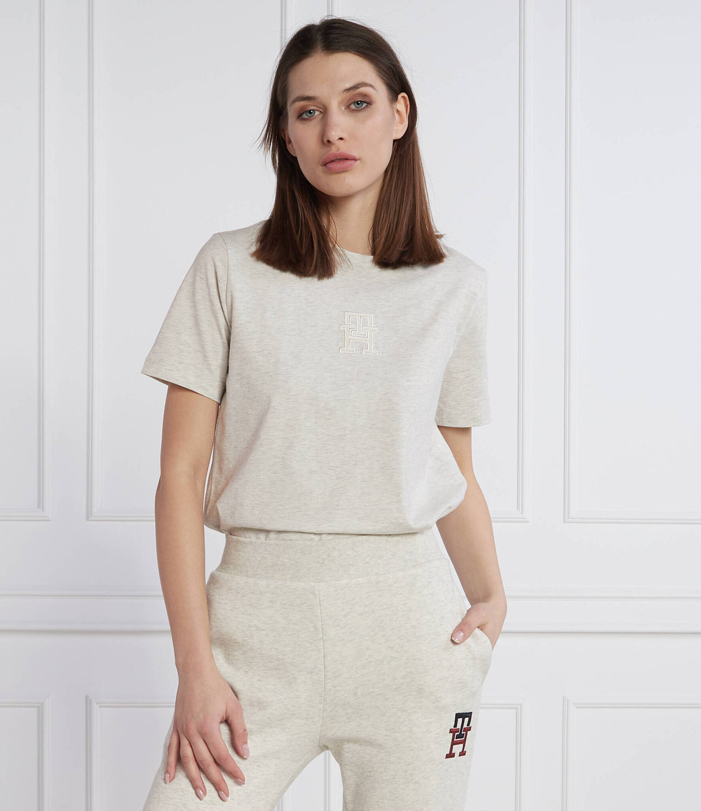 футболка th applique Tommy Hilfiger - серый(WW0WW37184)