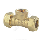 Тройник латунь 20Aх3/4"х20 обжим/ВР STAHLMANN STFL2003/420BEF