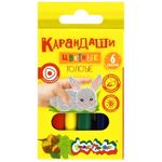 Карандаши цветные трёхгранные 6цв. Каляка-Маляка, утолщённые
