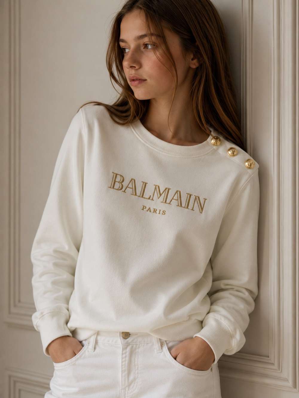 Хлопковый свитшот Balmain, 158