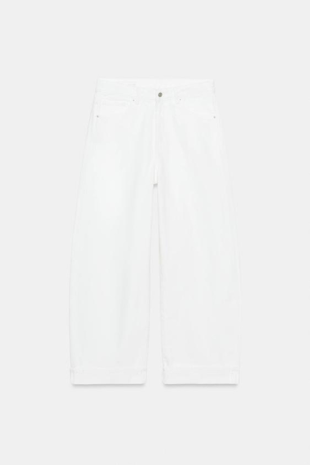 TRF СКЛАДНЫЕ ДЖИНСЫ С НИЖНЕЙ ЛИНИЕЙ ТАЛИИ - zara