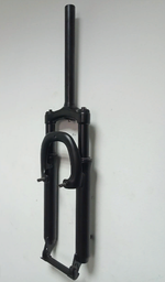 Вилка амортизационная TRIX 26"х1-1/8", сталь, пружинно-эластомерная, безрезьбовой, шток 250мм, ход 80мм, Disk и V-br тормоз, матовая черная