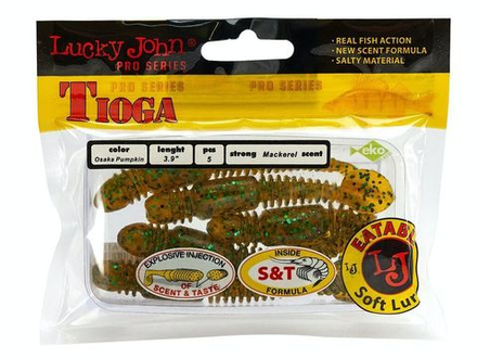 Мягкая съедобная приманка LJ Pro Series Tioga 3.9 in (100 мм), цвет PA19, 5 шт