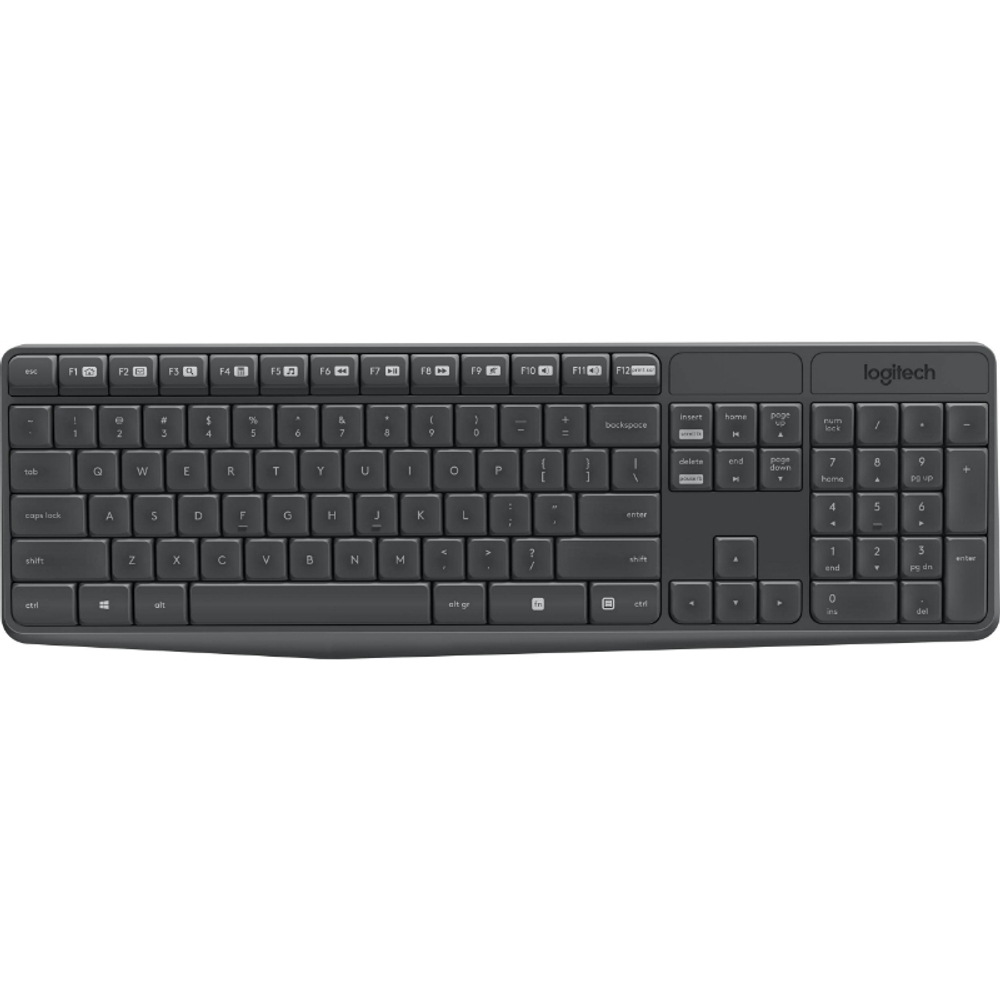 Комплект (клавиатура + мышь) Logitech MK235 Wireless Desktop, Black (беспроводная 2.4 GHz)