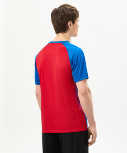 Футболка игровая Jogel Camp Striped Jersey, красный R2/синий Z2