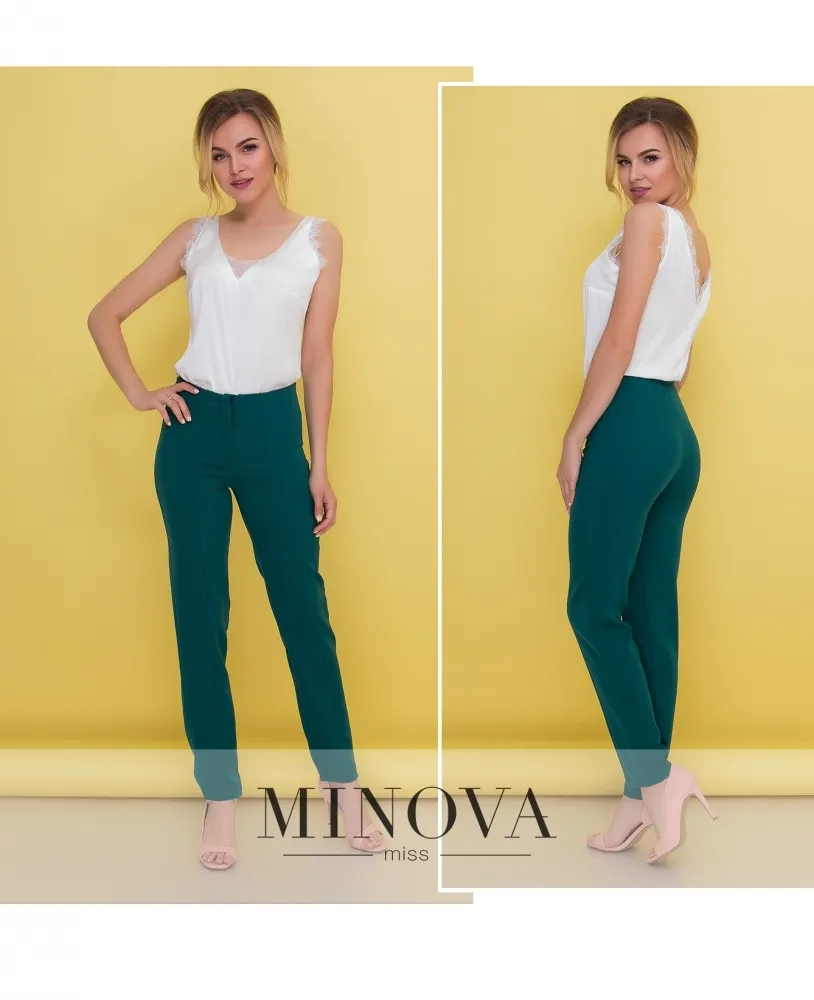 Брюки 1089-темно-зеленый Minova