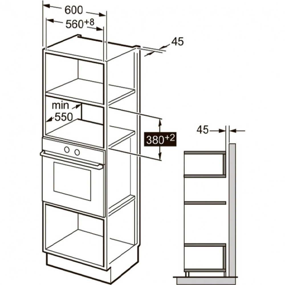 Встраиваемая микроволновая печь Kuppersberg HMW 650 BL