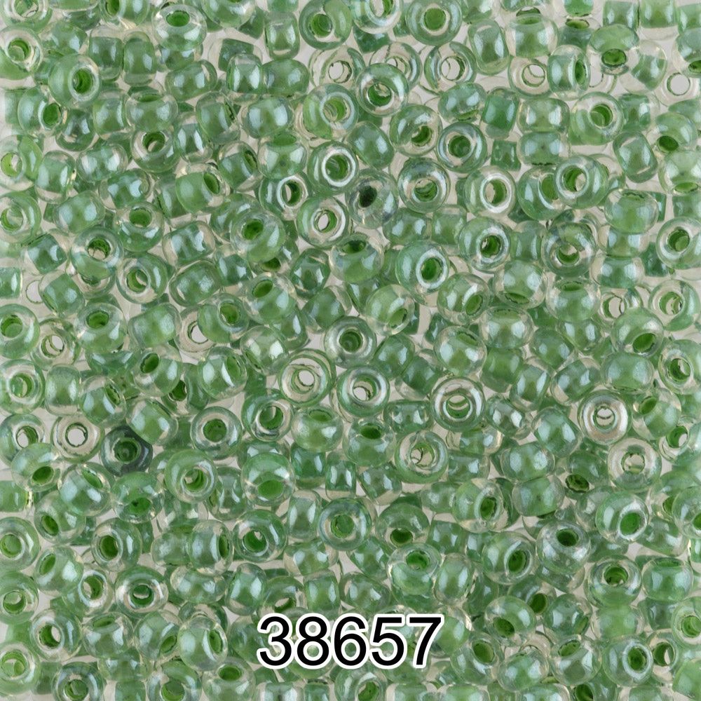 Бисер Preciosa 10/0 (2.3 мм), 500 г, 38657 (Ф432) св.хаки
