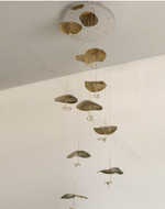 Pendant design lamp Gold Moon by Catellani & Smith (10 lampshades)