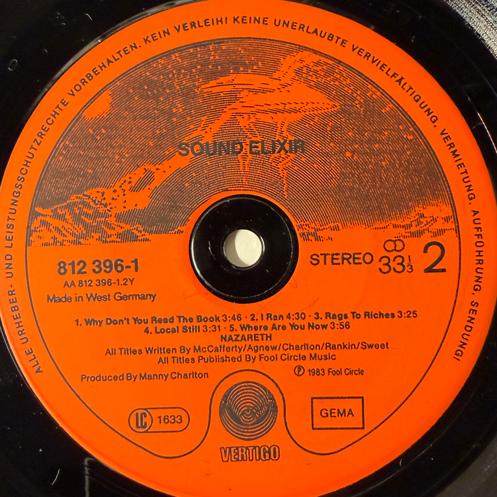 Nazareth – Sound Elixir (Германия 1983г.)