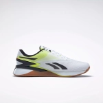 Кроссовки Reebok Nano X3 (Бело-салатовые)