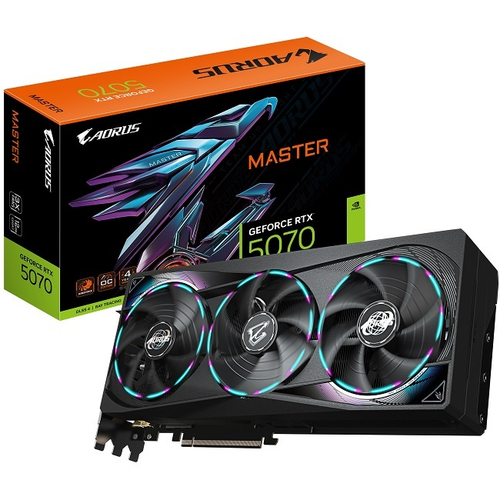 Видеокарта GIGABYTE GeForce RTX 5070 AORUS MASTER 12GB (GV-N5070AORUS M-12GD)