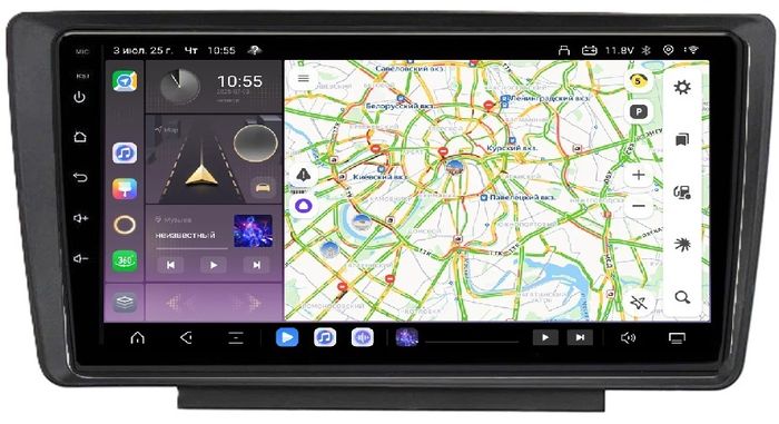 Магнитола для Skoda Octavia A5 2004-2013, Yeti 2009-2018 (Swing/Bolero) - Kuberg QLed, Android 13, Быстрейшая, CarPlay, SIM-слот
