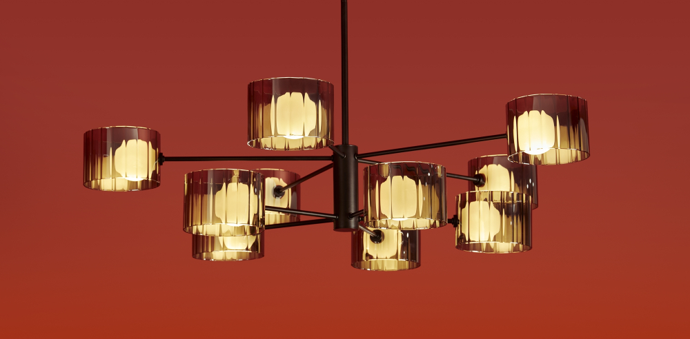 Люстра на штанге Freya Elight FR5544CL-10B