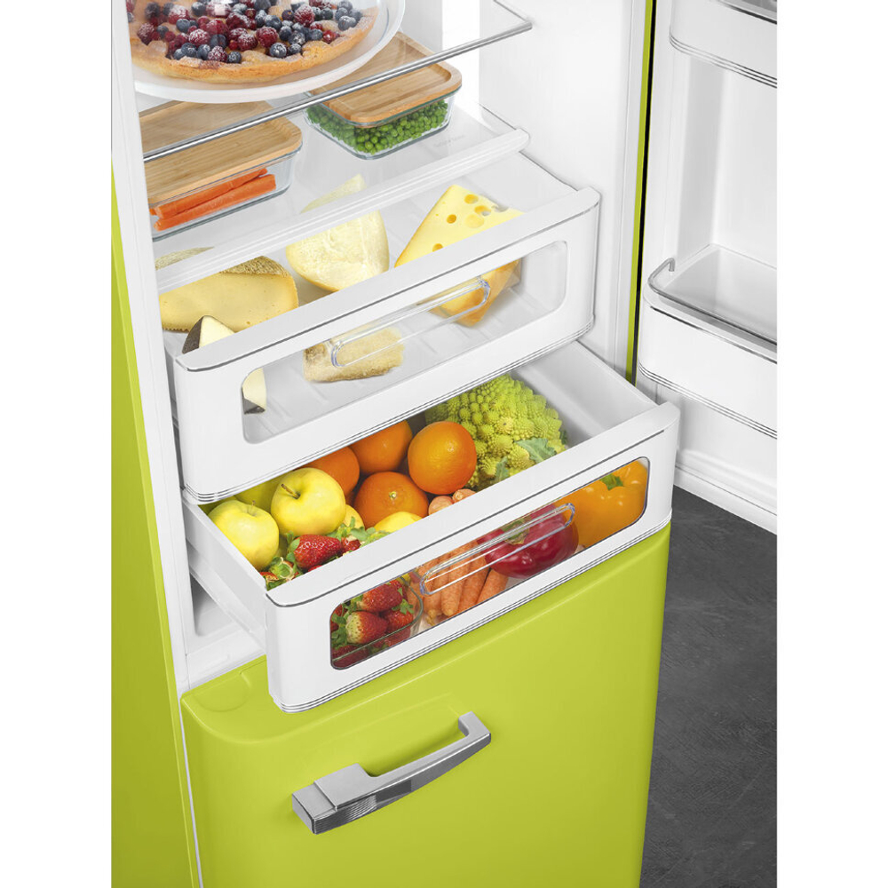 Отдельностоящий двухдверный холодильник Smeg FAB32RLI5