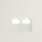Накладка для розетки компьютерной двойной RJ45+RJ45 Voltum S70 Хлопок VLS001413