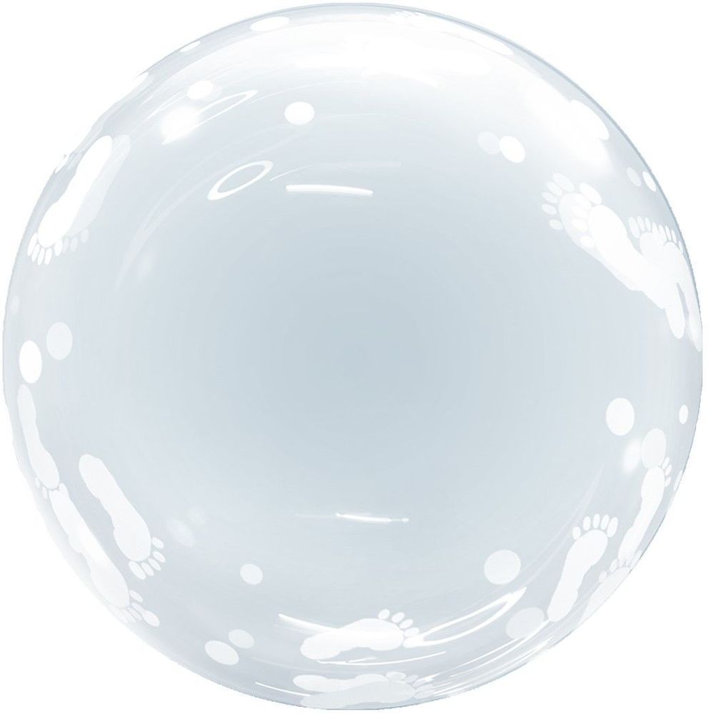 Шар Баблс/Bubble с рисунком "Новорожденный" 45 см