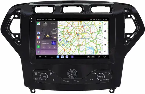 Магнитола для Ford Mondeo 4 2007-2010 - Kuberg QLed, Android 13, Быстрейшая, CarPlay, SIM-слот