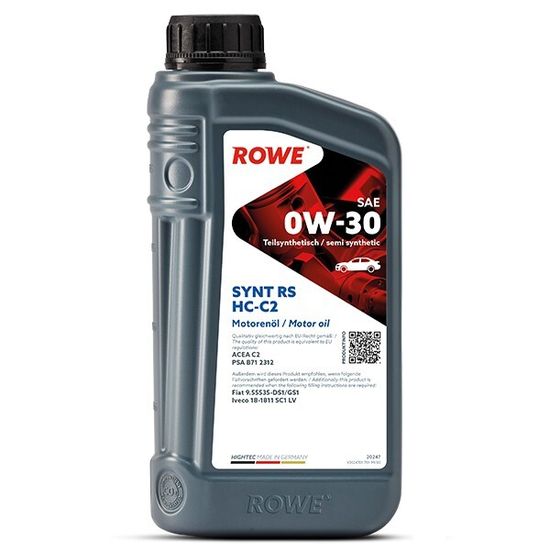 HIGHTEC SYNT RS SAE 0W-30 HC-C2 ROWE моторное масло