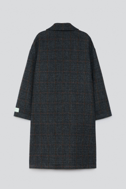 ZARA X BAISI GUADAGNINO ДВУСТОРОННИЙ ПЛАЩ, СИНИЙ/СЕРЫЙ