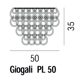 Vistosi Giogali PL 50 ( white ) ceiling fixture