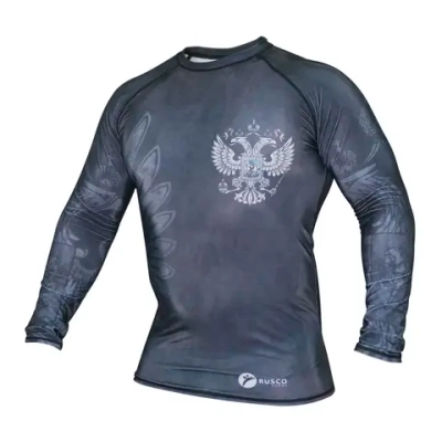 Детский рашгард Rusco Sport Herb Black