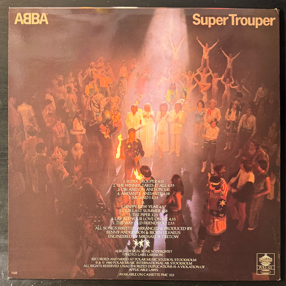 ABBA - Super Trouper (Швеция 1980г.)