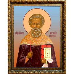 Михаил Самсонов, священномученик, пресвитер. Икона на холсте.