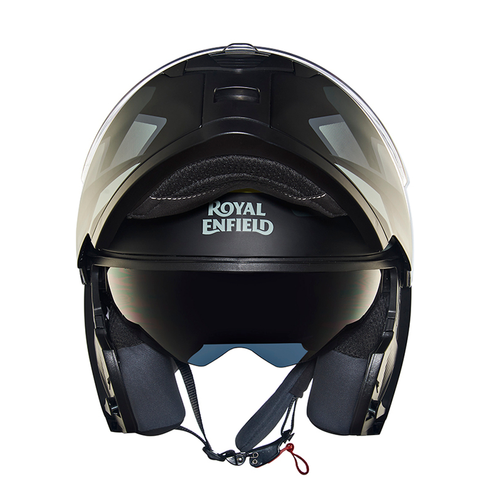 Шлем интеграл Royal Enfield, цвет - черно-желтый матовый, размер - M (580 мм), арт. RRGHEP000581 (HESS22014MATT BLACK & YELLOW)