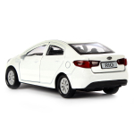 Модель ин. мет. "Kia Rio" 12см, открыв. двери, белый в коробка RIO-WT (Технопарк)
