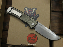 Нож Chaves Knives / Pro-Tech Redencion 229 Auto FDE Battleworn GREEN STANDARD - алюм рук с гравир., шайбы