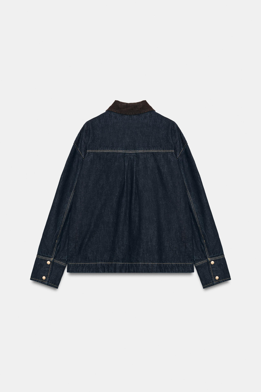 ДЖИНСОВАЯ КУРТКА Z1975 С ВЕЛЬВЕТОВЫМ ВОРОТНИКОМ — ZARA