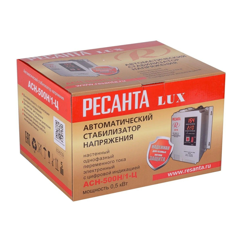 Автоматический стабилизатор напряжения АСН-500Н/1-Ц Ресанта