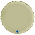 G Шар круг 18" / 45 см сатин оливковый / Olive Greenl (БГ-15)