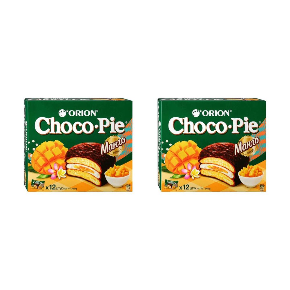 Orion Choco-Pie Манго пирожное, 360 г, 2 шт