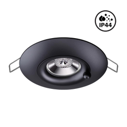 370792 SPOT NT21 596 черный Светильник встраиваемый влагозащищенный IP44 GU10 50W 220V WATER