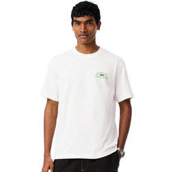 Теннисная футболка Lacoste Printed Cotton - flour