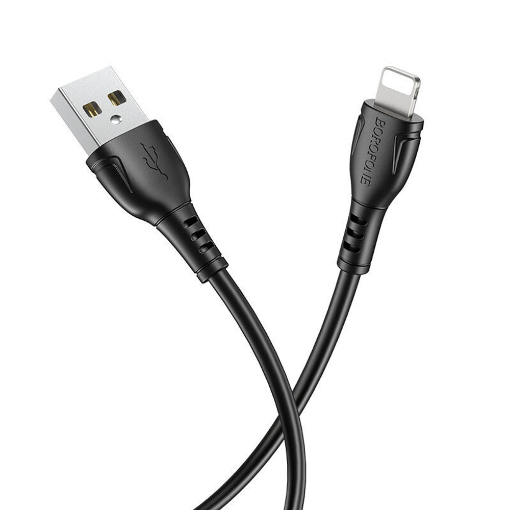 Кабель Borofone BX51 USB-Lightning 2.4А 1м PVC Black