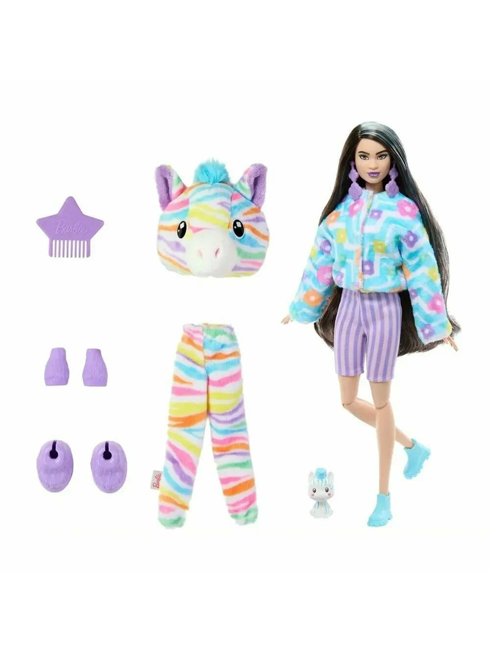 Кукла Барби Кьюти Ревил Колор Дрим | Barbie Cutie Reveal Color Dream HRK39 | кукла-сюрприз в костюме зебры | 3+