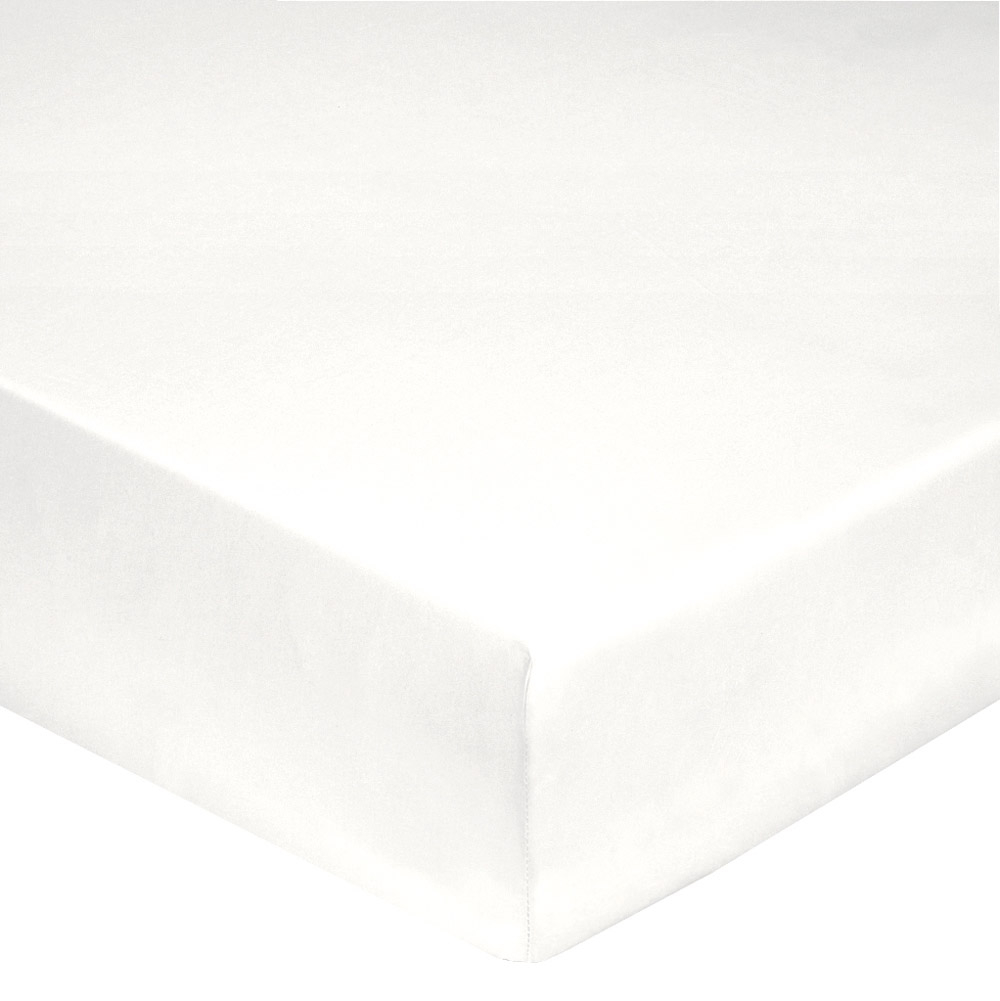 Простыня на резинке PERCALE UNI Blanc
