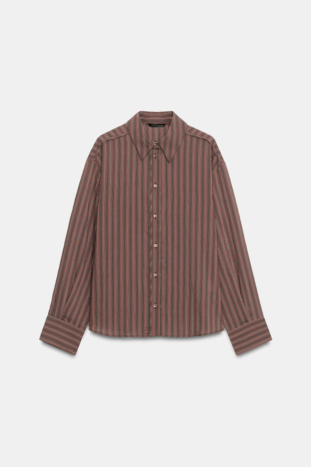 СТРУЯЩАЯСЯ РУБАШКА В ПОЛОСКУ — ZARA