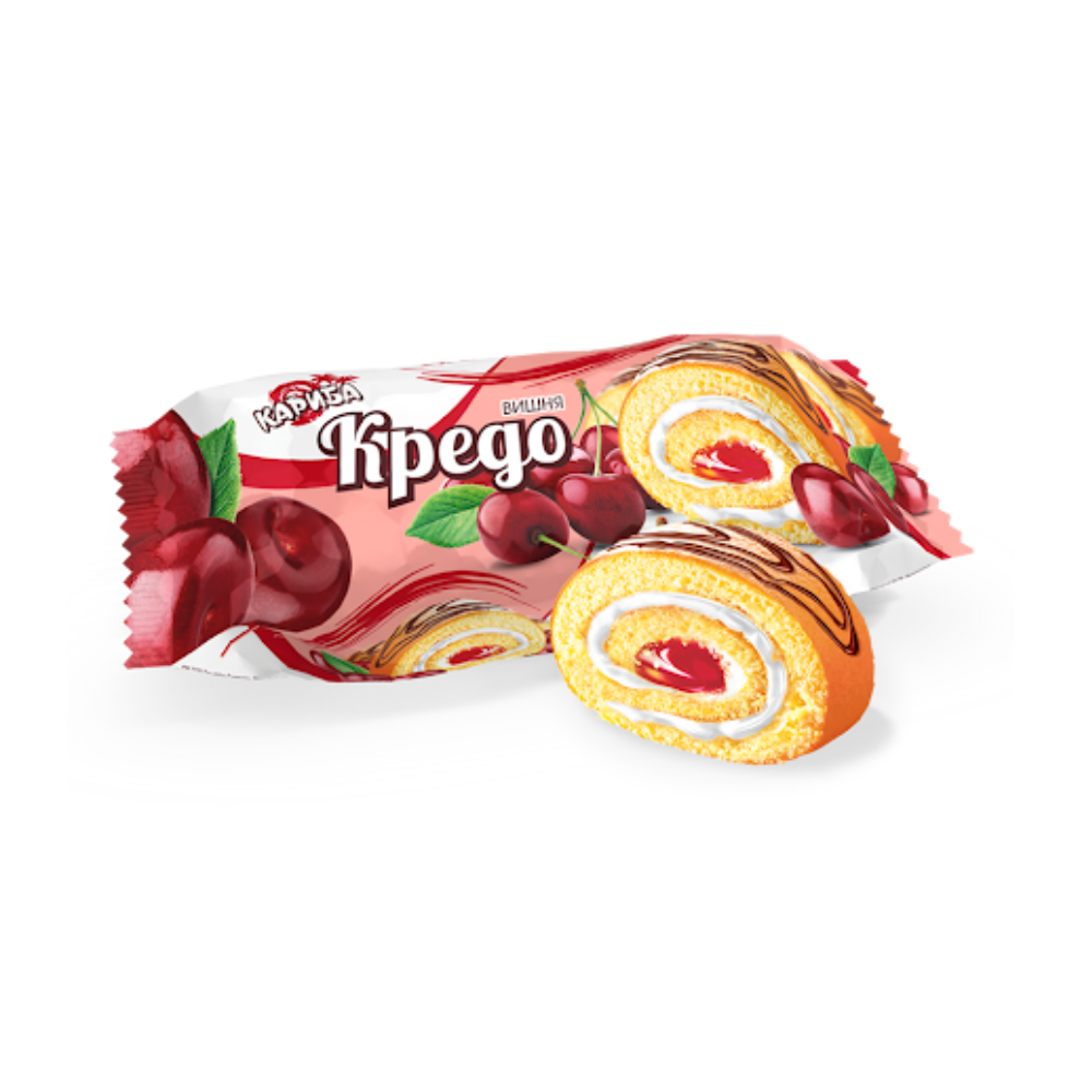 Рулет бисквитный Кредо Вишня 160 гр