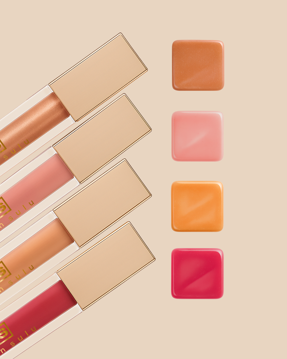 Блеск для губ SenSulu Lip Gloss 03 Caramel Souffle