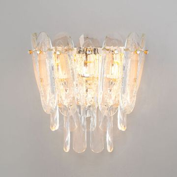 Настенный светодиодный светильник с хрусталем LED 7W 3000К/4000К/6000К 422/1 золото Chaleur Bogate's